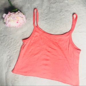 🌻SALE 5 for $25 • Peach Fuzz Cropped Tank Top